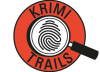 Dieses Bild zeigt das Logo von den Krimi-Trails, dem Kriminalfall im Freien. Dies ist ein Produkt der MyCityHighlight. In der Mitte ist ein fingerabdruck unter einer Lupe und rundherum ein roter Ring mit der Aufschrift "Krimi Trails".